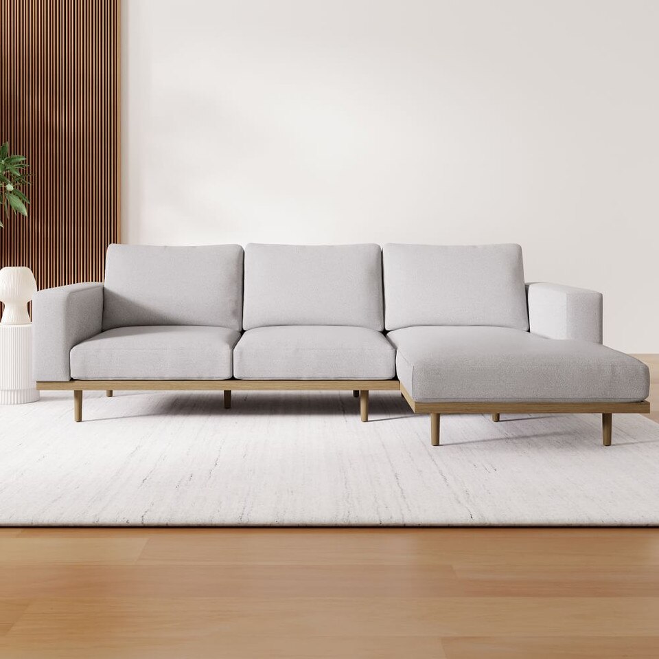 Newport 2Piece Chaise Sofa (281 cm) West Elm UK